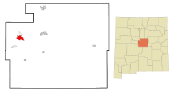 Location of Torreon in Torrance County, New Mexico