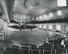 View in main assembly room, fourth floor, looking west 02