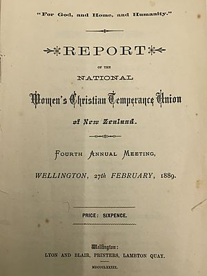 WCTUNZ Convention Report 1889