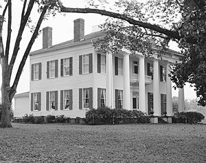 Warren Stone House, known as Magnolia Crest, built c.1840 in Burkville