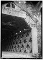 West end of bridge - Buzzard Roost Covered Bridge, Highway to Allsboro Southwest of Cherokee, Cherokee, Colbert County, AL HABS ALA,17-CHER.V,2-2