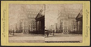 Western Union Telegrapph Co.'s Building, New York City, from Robert N. Dennis collection of stereoscopic views
