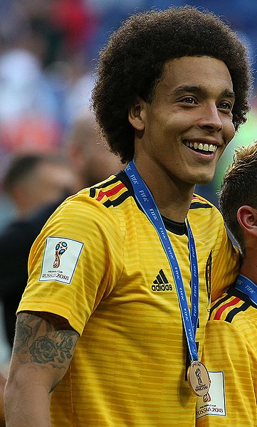 Witsel celebrating bronze