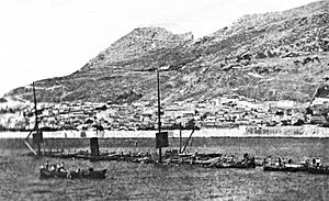 Wreck of the SS Utopia in Gibraltar Harbour