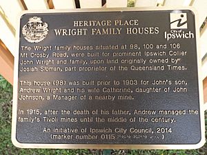 Wright Family Houses plaque
