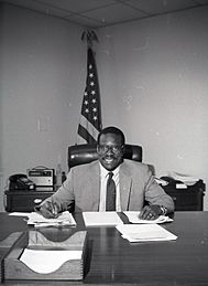 441-G-81-121-3 Clarence Thomas, Assistant Secretary for Civil Rights, in His Office, May 18, 1981 (cropped)
