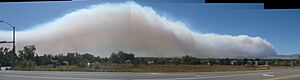 4 mile canyon Fire flatened