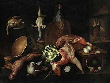 Alejandro de Loarte - Kitchen Still Life, c. 1626