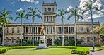 Statue of Kamehameha I at Aliʻiōlani Hale