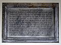 All Saints Church Damaris Cudworth tablet plaque High Laver Essex England