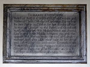 All Saints Church Damaris Cudworth tablet plaque High Laver Essex England
