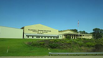 Allegheny-Wagner shredders Delmont from US 22 jeh