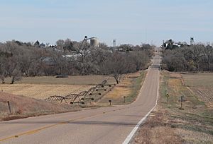 Ayr, seen from the west along Nebraska Highway 74