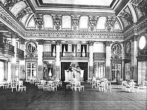 Ballroom at Sherrys restaurant 1898