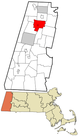 Location in Berkshire County and the state of Massachusetts.
