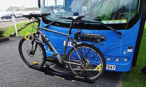 Bike carrier on Raglan bus