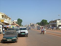 Bissau main road to airport