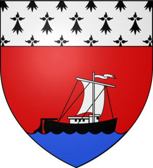 Blason ville fr Nort-sur-Erdre (Loire-Atlantique)