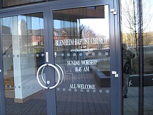 Blenheim Baptist Church 8 March 2010 entrance