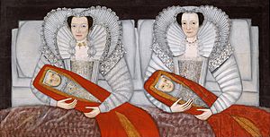 British School 17th century - The Cholmondeley Ladies - Google Art Project
