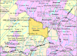 Census Bureau map of Kinnelon, New Jersey