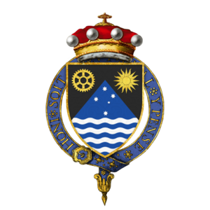 Coat of Arms of Richard Casey, Baron Casey, KG, GCMG, CH, DSO, MC, PC.png