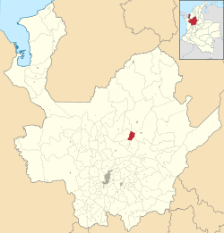 Location of Guadalupe in the Department of Antioquia.