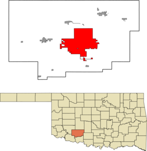 Location in the state of Oklahoma