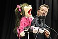 Comedian Terry Fator on stage