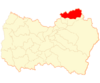 Map of Mostazal commune in O'Higgins Region