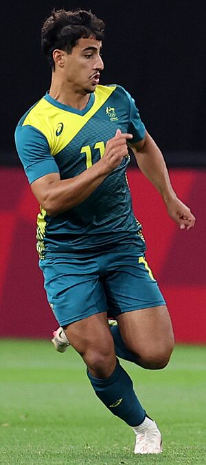 Daniel Arzani Argentina 0 v Australia 2 - Tokyo 2020