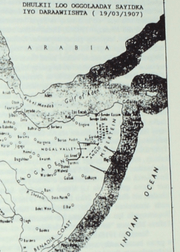 Darawiish territory according to Somali historian Muxamed Ibraahim Muxamed,