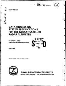 Data processing for GeoSat