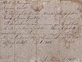 Davy Crockett marriage contract, October 1805