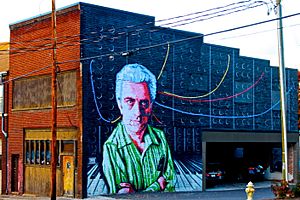 Dr. Moog on the wall art - Asheville, North Carolina (2013-11-08 03.15.15 by denise carbonell)