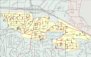 Map of Eastgate, Washington