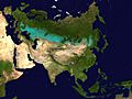 Eurasian steppe belt