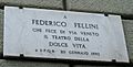 Fellini plaque, Via Veneto
