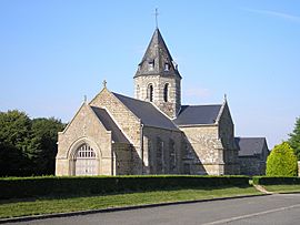 The church in Sainte-Marie-Laumont