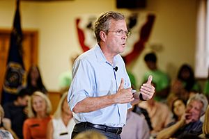 Governor of Florida Jeb Bush at VFW in Hudson, New Hampshire, July 8th, 2015 by Michael Vadon a 09