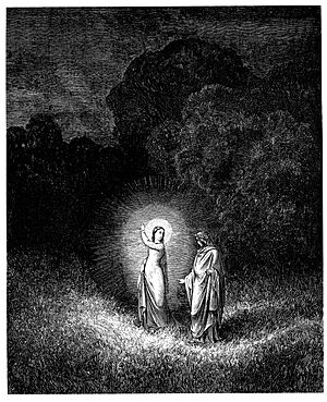 Gustave Doré - Dante Alighieri - Inferno - Plate 7 (Beatrice)