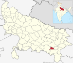 India Uttar Pradesh districts 2012 Sant Ravidas Nagar.svg