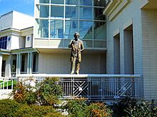 Jefferson Davis sculpture at Jefferson Davis Presidential Library & Museum, Beauvoir, Biloxi