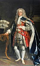 John Vanderbank (1694-1739) - Philip Dormer Stanhope (1694–1773), 4th Earl of Chesterfield, KG, in Garter Robes - 1175945 - National Trust