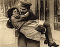Joseph Stalin with daughter Svetlana, 1935