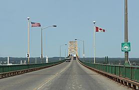 Lake Superior Tour over International Bridge at Sault Ste Marie