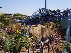 Manta roller coaster at Sea World San Diego