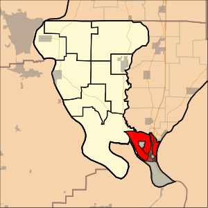 Location of Cache Precinct in Alexander County