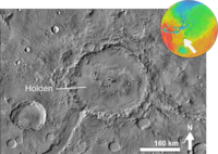 Martian impact crater Holden based on day THEMIS.png
