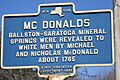 McDonalds marker Ballston Spa